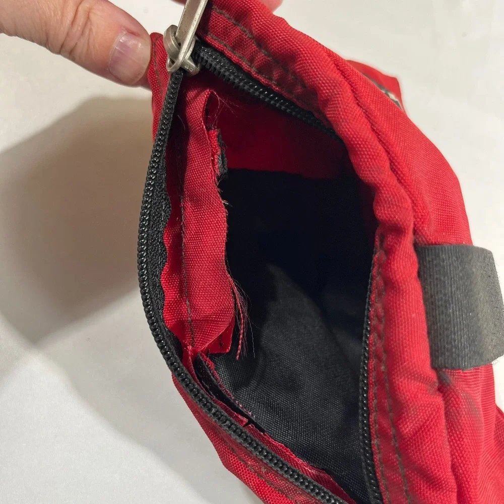 Madden Red Cordura Tech Pouch Gorpcore Y2K Utility Sling Bag Case 7x5 Bike Bag
